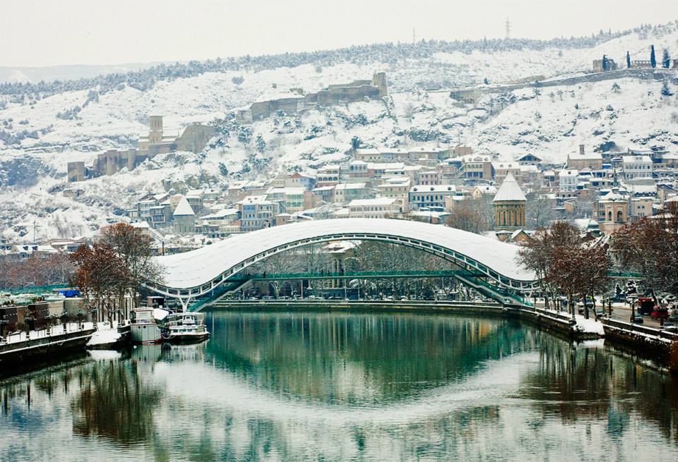 العاصمة تبليسي فى الشتاء