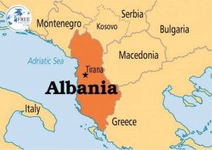 أين تقع ألبانيا في الخريطة؟