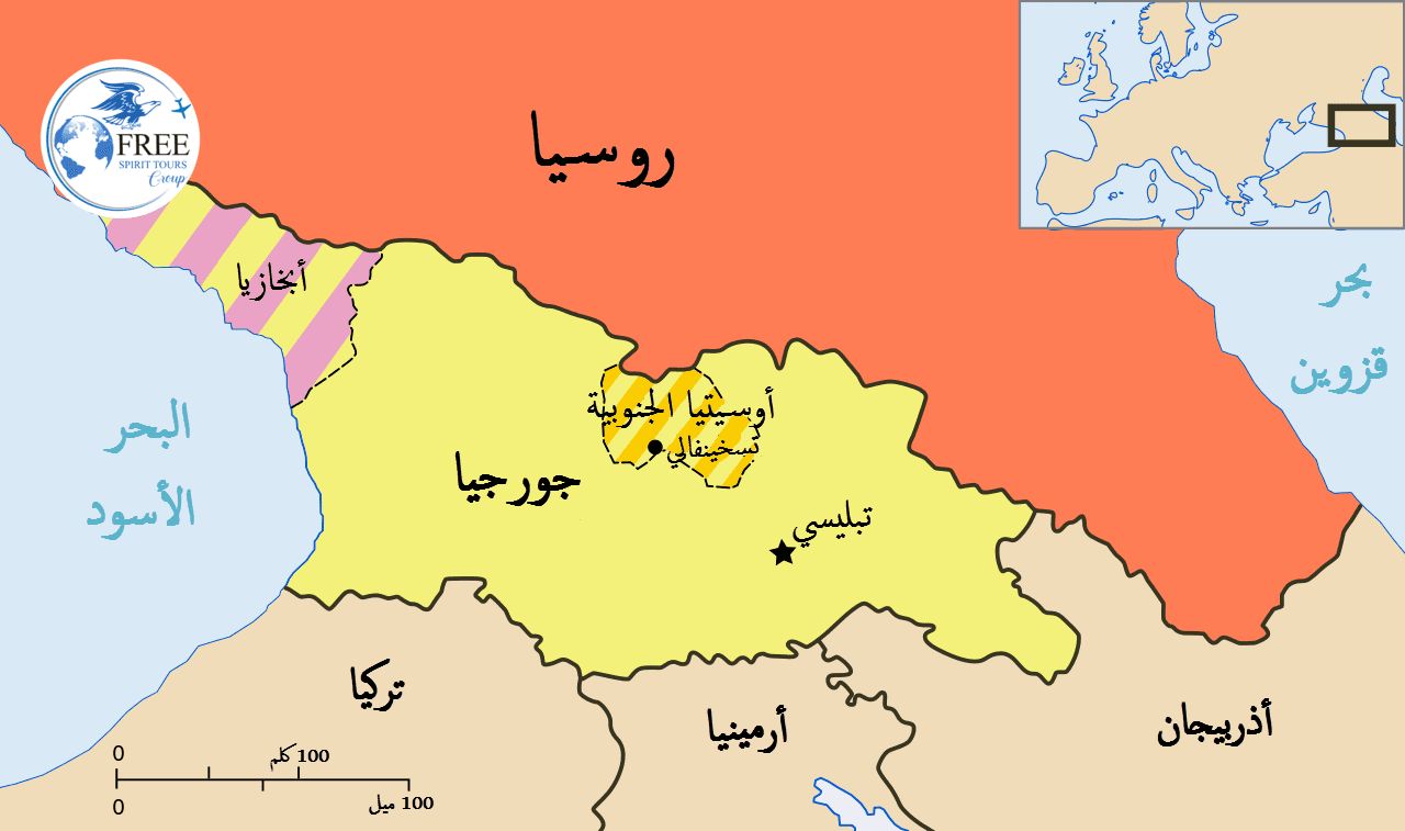 مكان اذربيجان خريطة